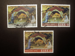 Ireland - Irelande - Eire 1976 -  Y & T N° 355 - 356 - 357  ( 3 Val. ) Christmas - Noel - Kerst - Obl. Gestemp. - Usati