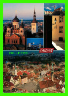 TALLINN, ESTONIE - 3 MULTIVUES - OLD TOWN - TRAVEL IN 1983 - DIMENSION 12 X 17 Cm - - Estonie