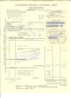 Vieille Facture De HUY " Clinique Reine Astrid " 1959 - Altri & Non Classificati