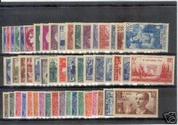 FRANCE ANNEE COMPLETE 1938  NEUVE Xx TTB LUXE , 52 TIMBRES VALEUR: 744€ - ....-1939