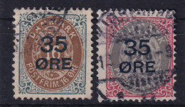 DENMARK 1912 - Canceled - Sc# 79, 80 - Gebruikt