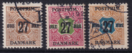 DENMARK 1918 - Canceled - Sc# 142-144 - Gebraucht