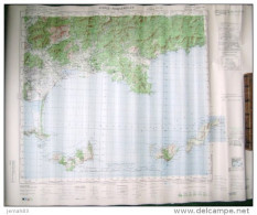 CARTE AU 1/50000eme DE HYERES PORQUEROLLES PUBLIE PAR US ARMY 1944 - Cartes Topographiques