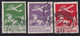 DENMARK 1925/26 - Canceled - Sc# C1-C3 - Luchtpostzegels