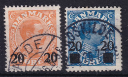 DENMARK 1926 - Canceled - Sc# 176, 177 - Used Stamps