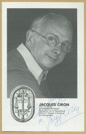 Jacques Ciron (1928-2022) - Acteur Français - Photo De Programme Dédicacée - Schauspieler Und Komiker