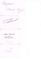 JEUX OLYMPIQUES - AUTOGRAPHES DE MEDAILLES OLYMPIQUES - CONCURRENTS DE SUISSE  - - Autografi
