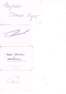 JEUX OLYMPIQUES - AUTOGRAPHES DE MEDAILLES OLYMPIQUES - CONCURRENTS DE SUISSE  - - Autogramme