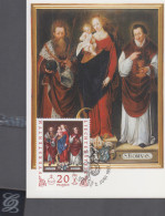 PAINTINGS - LIECHTENSTEIN - 1997 - PAINTING 20 FRANKEN  HIGH VALUE MAXI CARD - Madonnas