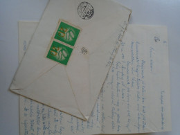 ZA454.53  Hungary  Cover -1947 Nemzeti Segély National Aid Stamps  Budapest  Juhász László - Bártfay - Gönc With Content - Cartas & Documentos