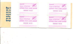 CARNET CODE POSTAL - 06000 NICE LILAS - Blocchi & Libretti