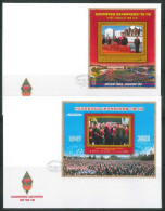NORTH KOREA 2022 75TH ANNIVERSARY OF MANGYONGDAE & KANG PAN SOK REVOLUTIONARY SCHOOLS FDC X 2 IMPERFORATER - Autres & Non Classés
