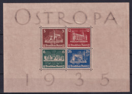 DEUTSCHES REICH 1935 - MNH - Mi Block 3 - OSTROPA-Block (noch Mit Gummi!) - Ongebruikt