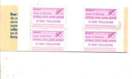 CARNET CODE POSTAL - 31300 TOULOUSE LILAS - Blocchi & Libretti