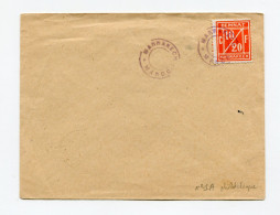 !!! MAROC, N°1A SUR LETTRE PHILATELIQUE CACHET ECHOPPE MARRAKECH - Locals & Carriers