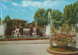 CARTOLINA  TORINO,PIEMONTE-VALENTINO-FONTANA MONUMENTALE-STORIA,MEMORIA,CULTURA,RELIGIONE,BELLA ITALIA,VIAGGIATA 1968 - Castello Del Valentino