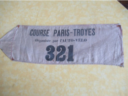 Course Cycliste Ancienne/3 Brassards D'Organisateur/Course Paris-Troyes/Organisée Par L'AUTO-VELO/entre 1900-1902  AC207 - Wielrennen