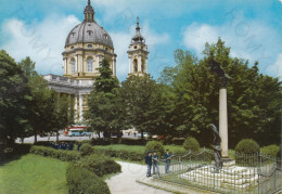 CARTOLINA  TORINO,PIEMONTE-BASILICA DI SUPERGA M.672-STORIA,MEMORIA,CULTURA,RELIGIONE,IMPERO,BELLA ITALIA,VIAGGIATA 1963 - Églises