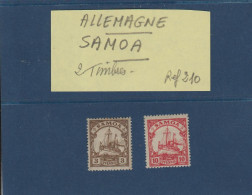 SAMOA - Colonie ALLEMANDE De 1900 - 2 Timbres Neufs * N° 42 & 44 - Avec Charnières Et Gomme D'origine - 2 Scannes - Samoa