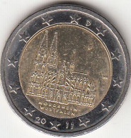 Germany, (19) Moeda De 2 Euros De 2011 J, Cologne Catedral, Uncirculated - Autres & Non Classés
