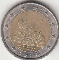 Germany, (20) Moeda De 2 Euros De 2011 F, Cologne Catedral, Circulated - Other & Unclassified