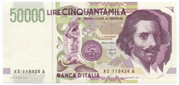 50000 LIRE GIAN LORENZO BERNINI II TIPO SERIE SOSTITUTIVA XC 1995 Raro Sup/q.fds LOTTO 106 - Autres & Non Classés