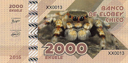 Elobey Chico 2000 EKUELE 2016 SPIDER Tarantula  UNC - Ficción & Especímenes