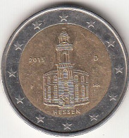 Germany, (23) Moeda De 2 Euros De 2015 D, Aniversary Of Euro, Circulated - Otros & Sin Clasificación