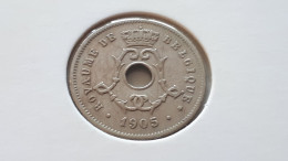 BELGIQUE LEOPOLD II 5 CENTIMES 1905 FR - 5 Centimes