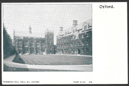 Oxford - Angleterre - C.P.A.  Oxford - Angleterre - Pembroke Coll. Hall  - Photo By Taunt & Co.  No: 456 - Oxford