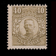 SWEDEN.1911.Gustaf V.40o.SCOTT 88.MH. - Ungebraucht