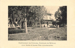 Etablissement De Colovrex Commune De Bellevue Pour Dames Et Jeunes Filles Convalescentes (Genève) - Bellevue