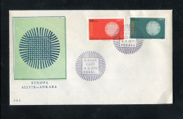 "TUERKEI" 1970, Mi. 2179/2180 "CEPT" FDC (C808) - FDC