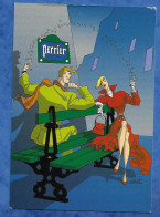 CPM Illustrateur Fernand ZACOT Pub Perrier Couple Sur Un Banc Dégustant Un Verre D'eau - 2 Angles émoussés - Zacot, Fernand