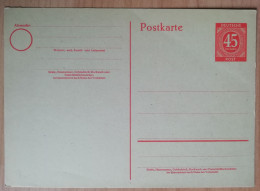 CARTOLINA INTERO POSTALE GERMANIA OCCUPAZIONE  ANGLO AMERICANA DEUTSCHLAND POSTKARTE - Enteros Postales