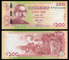 Bangladesh P-new, 100 Taka, Sheikh Rahman / Tiger In Jungle 100th Commemorative - Bangladesh