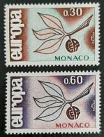 MONACO 1965 - TEMA EUROPA - 2 SELLOS - YVERT Nº 675/676** - 1965