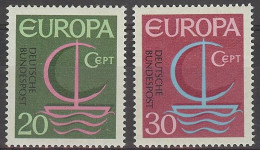 ALEMANIA 1966 - GERMANY - TEMA EUROPA - 2 SELLOS - YVERT Nº 376/377** - 1966