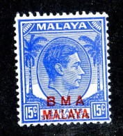 6963 BCx 1945 Scott #265 M* ( Cv$0.25 )  LOWER BIDS 20% OFF - Malaya (British Military Administration)