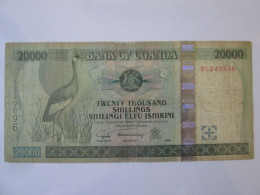 Rare Year! Uganda 20000 Shillings 2004 Banknote,see Pictures - Uganda