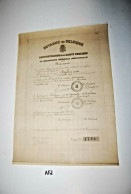 AF2 Ancien Diplôme - 1943 - Quaregnon - Ecole - Diplômes & Bulletins Scolaires