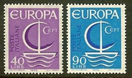 ITALIA 1966 - TEMA EUROPA - 2 SELLOS - YVERT Nº 955/956** - 1966
