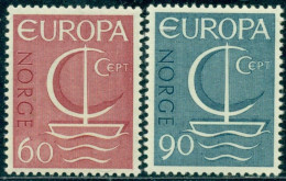 NORUEGA 1966 - NORVEGE - NORWAY - TEMA EUROPA - 2 SELLOS - YVERT Nº 501/502** - 1966