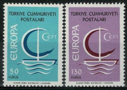 TURQUIA 1966 - TURKEY - TEMA EUROPA - 2 SELLOS - YVERT Nº 1796/1797** - 1966