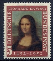 ALEMANIA FEDERAL 1952 - LA GIOCONDA DE LEONARDO DA VINCI YVERT Nº 34** - Ungebraucht