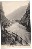 Gorges Du Trient - La Sortie Et Le Grand Hôtel De Gorges - Trient