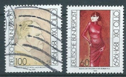 ALLEMAGNE ALEMANIA GERMANY DEUTSCHLAND BUND 1991 DIX OTTO 1891-1969  SET 2V USED MI 1572-3 YT 1404-5 SC 1692-3 SG 2423-4 - Gebraucht