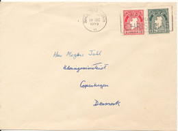 Ireland Cover Sent To Denmark 19-12-1955 - Lettres & Documents