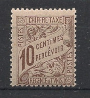 TUNISIE - 1901-03 - Taxe TT N°YT. 29 - Type Duval 10c Brun - Neuf Luxe** / MNH / Postfrisch - Timbres-taxe