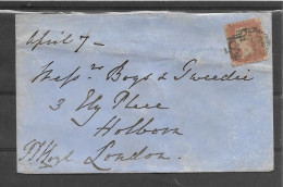Groot-Brittannië Jaar 1857  Op Brief - Lettres & Documents
